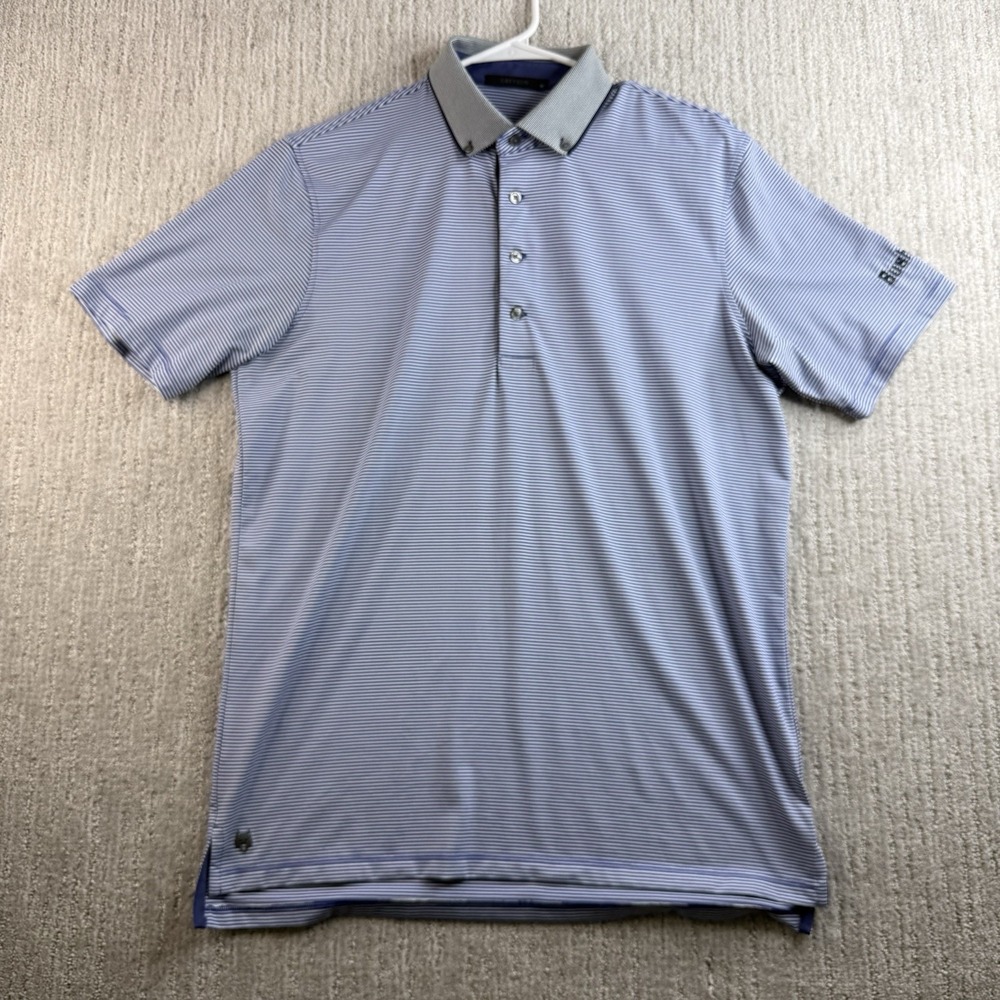 Greyson Golf Polo Men's Size Medium Bushnell Golf Embroidery Blue